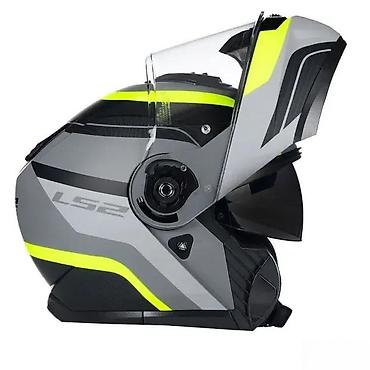 Ostali motocikli i skuteri: LS2 modularna kaciga – siva/fluorescentno žuta - Tip: preklopna — 6