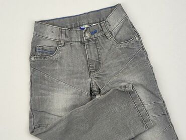 jeansy z łatami: Spodnie jeansowe, Lupilu, 3-4 lat, 104, stan - Dobry