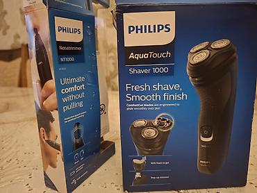 philips uz qirxan: PHILIPS AquaTouch Shaver 1000 + Philips Nosetrimmer NT1000 dəsti - — 4