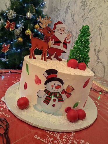 Tortlar: Yeni İl temalı tortlar 🎂 Evdə bişən, yumşaq və qatqısız tortlar — 4