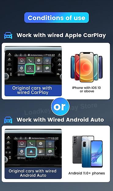 tesla tv: Carlinkit Carplay & Android Auto CarlinKit 5.0, həm Apple — 9