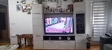 platneni ormar robot: Moderan dnevni regalski set sa prostorom za TV ima osvetljenje komoda — 1
