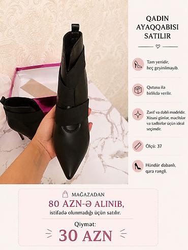 Qadın ayaqqabıları: Qadın ayaqqabısı satılır – 37 ölçü Tam yenidir, heç geyinilməyib — 1
