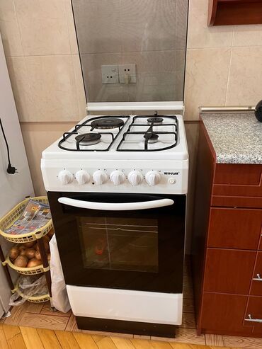 Aspiratorlar: Duxovka Regular, Qazlı, rəng - Ağ, Ayrıca dayanan, İşlənmiş