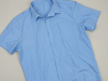 kurtka chłopieca: Shirt 15 years, condition - Very good, pattern - Monochromatic, color - Light blue