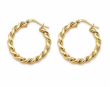 Серьги из желтого золота 585 - Артикул: 37778 - Категория: серьги -