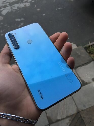 pubg'de 60 fps veren ucuz telefonlar: Xiaomi Redmi Note 8, 64 GB, rəng - Göy, 
 Düyməli, Sensor, Barmaq izi