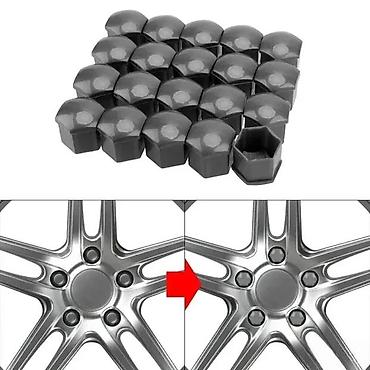 nalepnice za felne motora: UKRASNE KAPICE ZA SRAFOVE ALU FELNE 17MM 19MM HROM CRNI SIVI | — 4