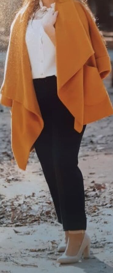 palito: Palto XL (EU 42), rəng - Sarı