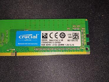 ssd 2t: Оперативная память (RAM) для ПК, Б/у, Crucial, 8 ГБ, DDR4, 2133 МГц — 1