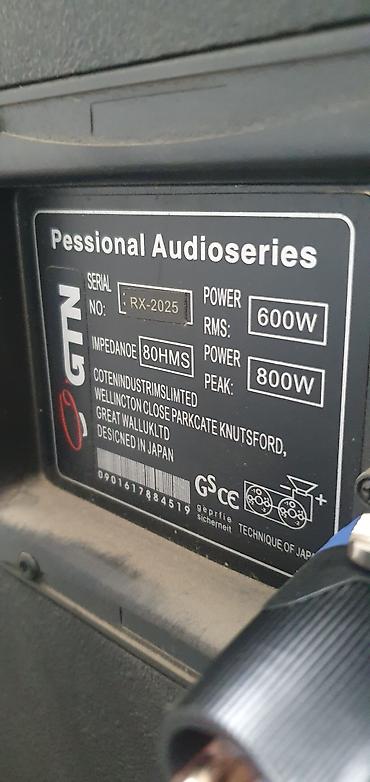 Динамики и колонки: Профессиональная аудиоколонка GTN Pessional Audioseries RX-2025 at lalafo.kg — 3 Динамики и колонки: Профессиональная аудиоколонка GTN Pessional Audioseries RX-2025 — 3