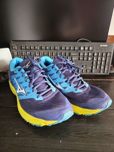 насос для члена: Мужские кроссовки, 43, Mizuno, Б/у, цвет - Синий, Самовывоз
