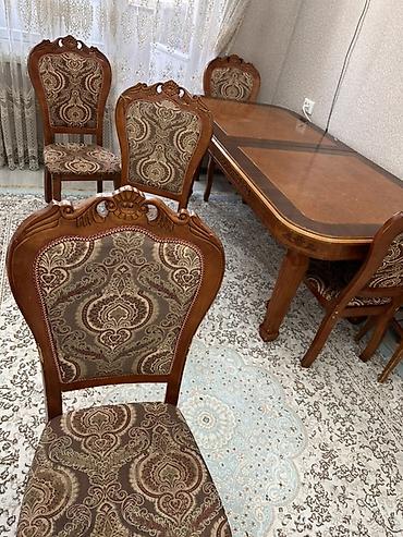 table study: Продаю раскладной деревянный стол со стульями!! Размер стола ширина — 3