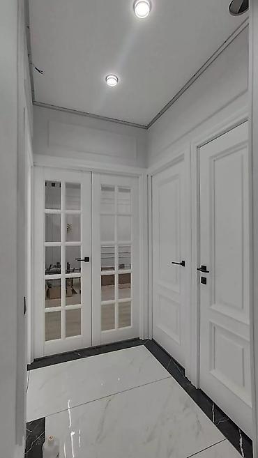 дабор: Двери для домов и квартир, Деревянная, Двухстворчатая, Со стеклом, цвет - Белый — 7