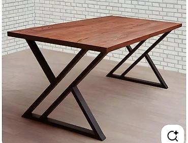 nil group: Metall karkaslı ağac mebel dəstləri - Material: qalın divarlı qara — 3