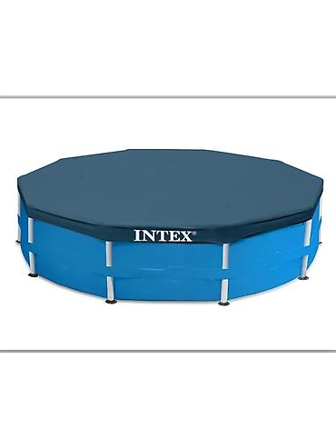 ft: Тент-крышка для каркасного бассейна Intex 457×25 см (для круглых — 2