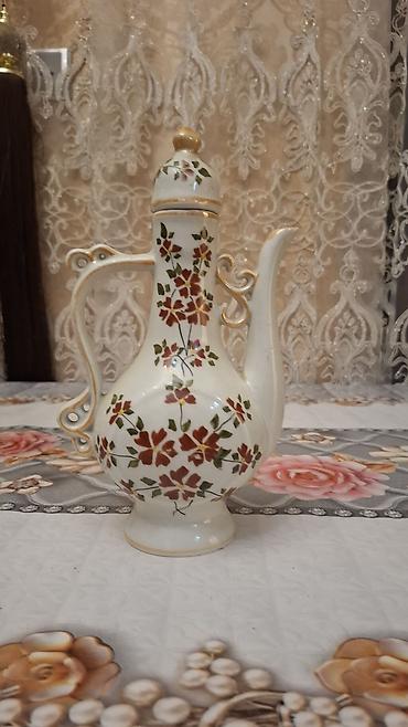 cay: Çay dəsti, rəng - Ağ, Farfor — 1
