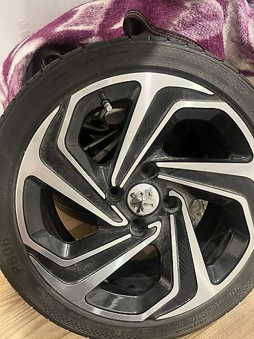 45: Peugeot orijinal yüngül lehimli disklər və şinlər komplekti - — 3