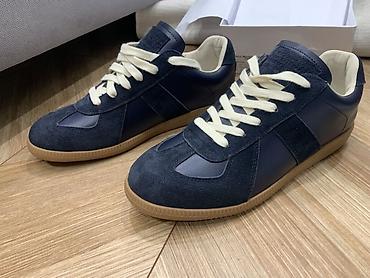 кожа обувь: Мужские кроссовки, 43, Maison Martin Margiela, Новый, цвет - Синий, Самовывоз, Платная доставка — 2