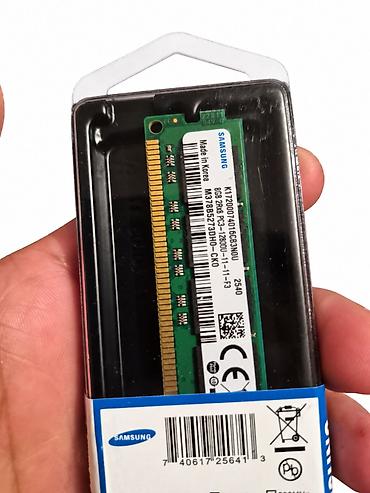 Operativ yaddaş (RAM): Operativ yaddaş (RAM) Samsung, 8 GB, 1600 Mhz, DDR3, PC üçün, Yeni — 3