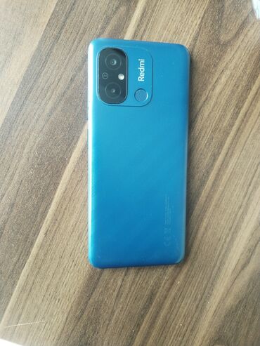 телефон флай 2: Xiaomi Redmi 12C, 128 ГБ, цвет - Синий, 
 Кнопочный, Отпечаток пальца, Две SIM карты