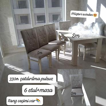 Ev və bağ: Stol stul dəstlərimiz hər ölçüde her madelde Ucuz və keyfiyyətli Bizde — 4