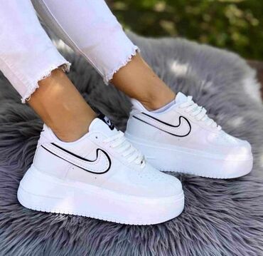 cizme za prolece: Nike, 40, bоја - Bela