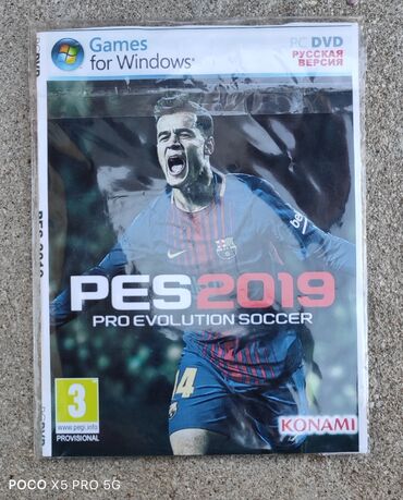 ps rol: Salam. PC ( Kompüter ) üçün PES 2019 oyun diski. Oyun yeni çıxarkən