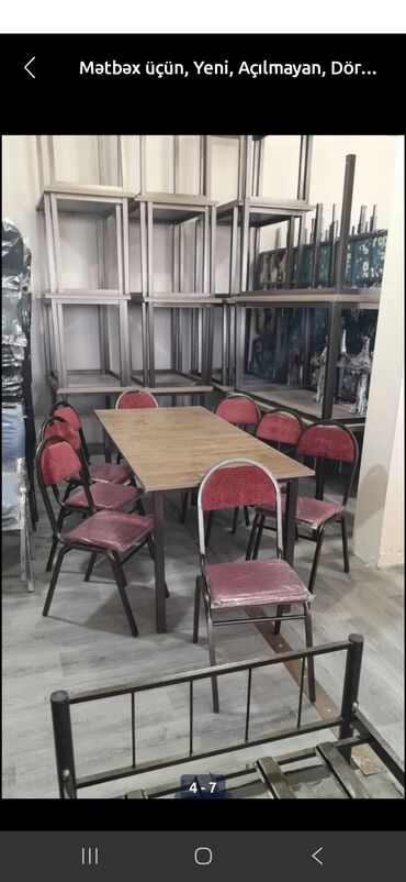 Masa və oturacaq dəstləri: Mətbəx üçün, Yeni, Açılmayan, Dördbucaq masa, 8 stul -da lalafo.az — 3 Masa və oturacaq dəstləri: Mətbəx üçün, Yeni, Açılmayan, Dördbucaq masa, 8 stul — 3