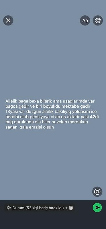 bağban vakansiya 2026: Xidmət: Ailəlik bağa baxıcılıq Təsvir: - Ailə olaraq bağ sahəsinə — 1