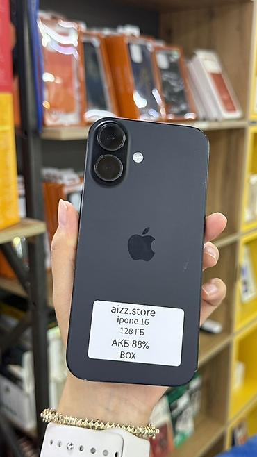 Apple iPhone 16, 128 ГБ, черный - Память: 128 ГБ - Емкость
