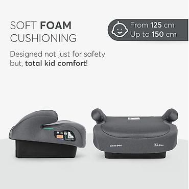 od 3 do 103: KIKKA BOO I-Go i-Size buster sedište 125–150 cm – dark grey Šifra — 4
