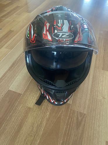 moto almaq: Motosikl dəbilqəsi TZ Helmets Venom, qara/qırmızı, ölçü L Birmarketdən — 3