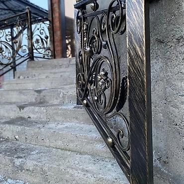 Изготовление перил: Изготовление перил Материал: Кованное железо, Наружные, Бесплатный замер — 227