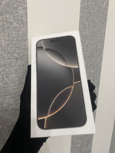купить айфон 16 про макс: IPhone 16 Pro Max, Жаңы, Кара, Куту