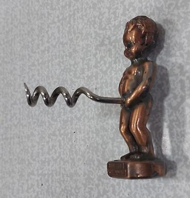 suviner pullar: Brüssel suveni̇ri antikvar – Manneken Pis fiqurlu şüşəaçan (burma — 6