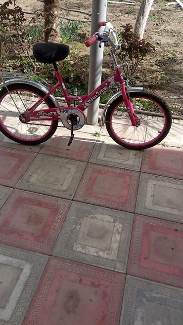 velosiped 20 lük: Uşaq velosipedi – Salute, 20" təkər ölçüsü - Rəng: çəhrayı, dekorativ — 1