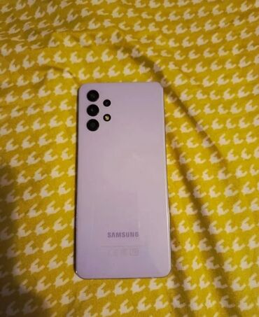 apple telefon kontakt: Samsung Galaxy A32, 64 GB, rəng - Bənövşəyi, İki sim kartlı