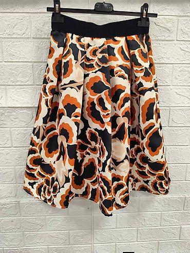 Suknje: Ženska midi suknja A-kroja sa visokim strukom - Silueta: raskošno — 13