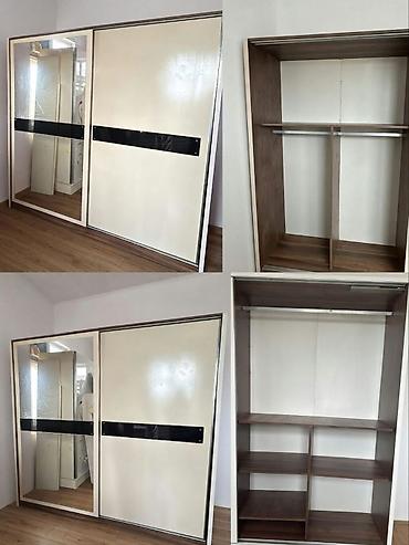 küpe dolab: İDolab 260 manat.Catdirilma quraşdırılma odenisle. Olcu E 227/H 210/D — 1