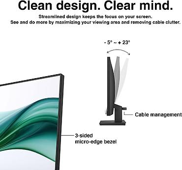 31500chs_02: 🔥 HP V24v G5 FHD Monitor! 🔥 🖥️ İş, dərs və gündəlik istifadə üçün — 4