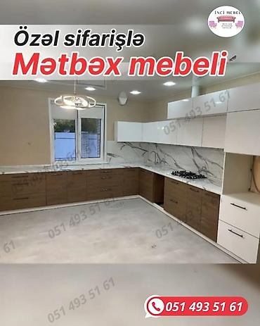 əski: Sifarişlə mətbəx dəsti, Özü çəkən petlələr, Kredit var, Rayonlara çatdırılma, Pulsuz çatdırılma — 1