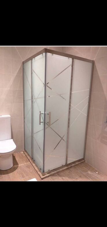 Duş kabinaları, arakəsmələr: Yeni Üstü açıq kabina, Düzbucaqlı, Pulsuz çatdırılma — 5