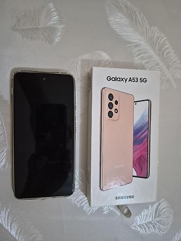 galaxy a73 5g: Samsung Galaxy A53 5G, rəng - Qızılı — 1