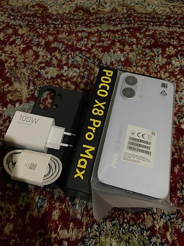 Техника и электроника: Poco X8 Pro Max, Новый, 512 ГБ, цвет - Голубой, 2 SIM — 1