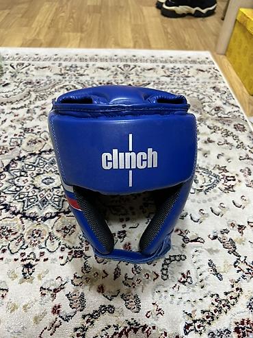 бокси: Боксерский шлем Clinch, с защитой скул и ушей - Цвет: синий с — 1