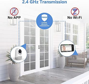 simsek makvin: HelloBaby HB6250 Plus Uşaq Nəzarət Kamerası 6 düymlük ekranlı — 5