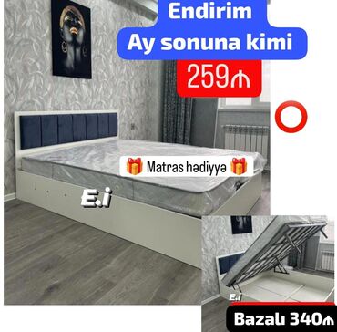 rezinkalı döşək üzlüyü: Yeni, İkinəfərlik çarpayı, Matras ilə