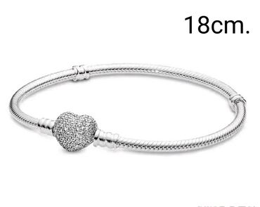 srebrne mindjuse zvezdice: Charm bracelet, Pandora, Material: Cubic zirconia