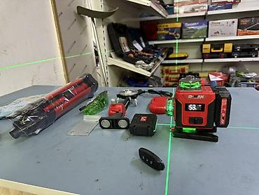 Лазерный нивелир D-MAX (зеленый луч) с полным комплектом аксессуаров